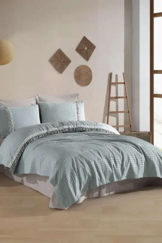 Clasy Pike Takımı Çift Kişilik Bohemline V9 Mint - 1