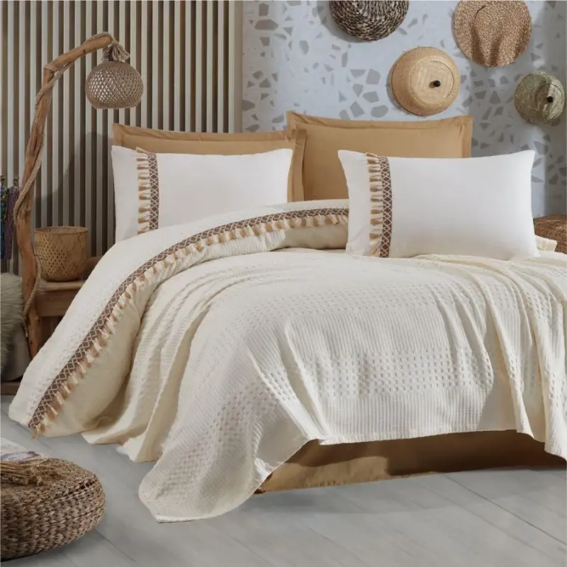 Clasy Pike To'plami Ikkita Bo'ydoq Bohemianline V5 Ekru - 1