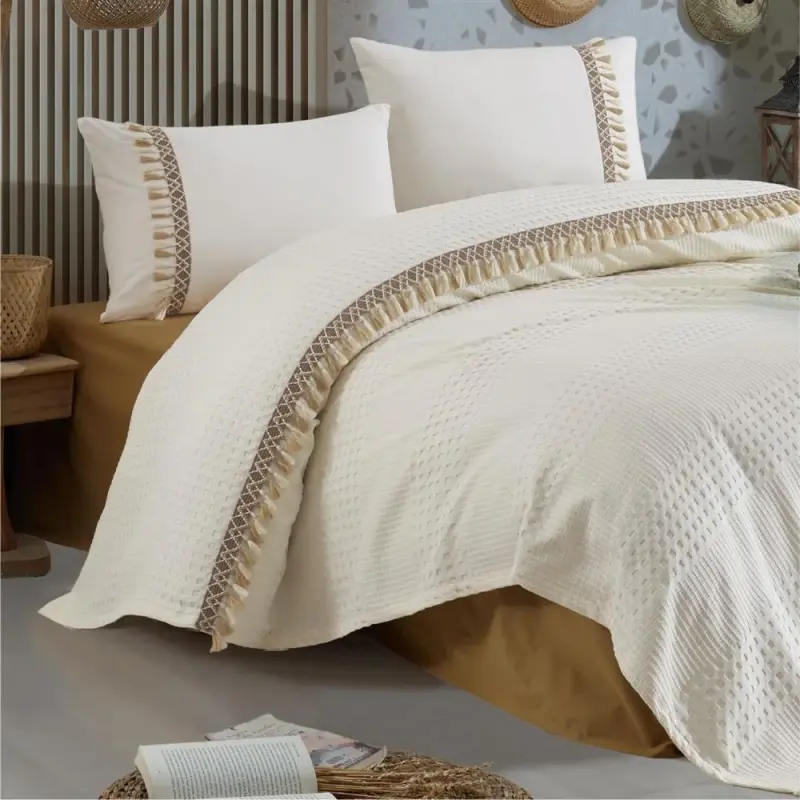 Clasy Pike To'plami Ikkita Bo'ydoq Bohemianline V5 Ekru - 2