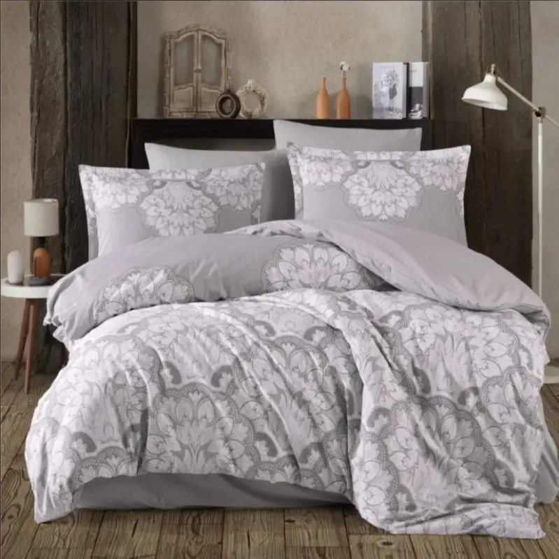 Clasy Ranforce Bed Linen Set Double Tabula V1 Grey - 1