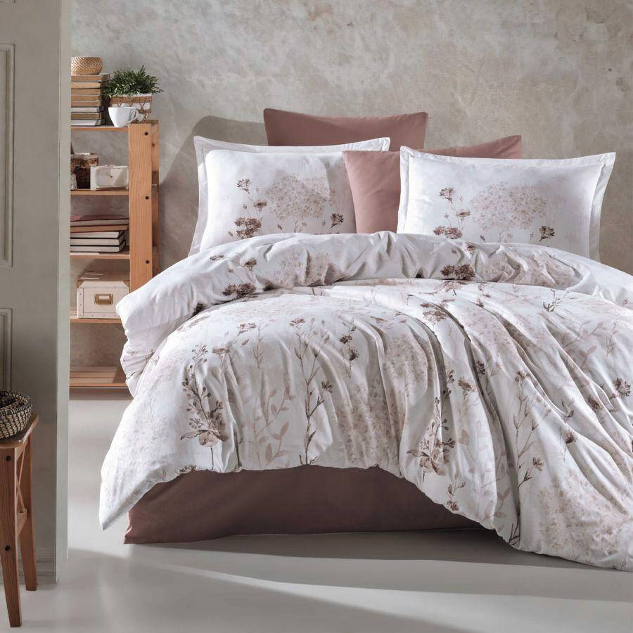 Clasy Ranforce Duvet Cover Set Double Ludi v1 Coffee - 8