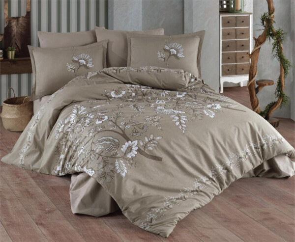 Clasy Ranforce Duvet Cover Set Double Mohana v2 Beige - 3