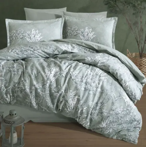 Clasy Ranforce Duvet Cover Set Double Size Irma V1 Mint - 1