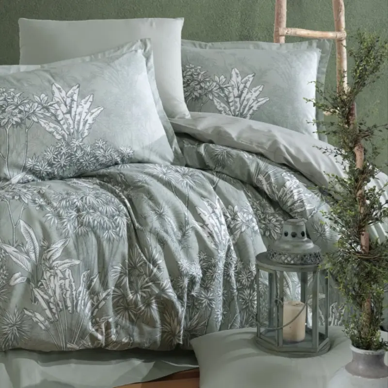 Clasy Ranforce Duvet Cover Set Double Size Irma V1 Mint - 2