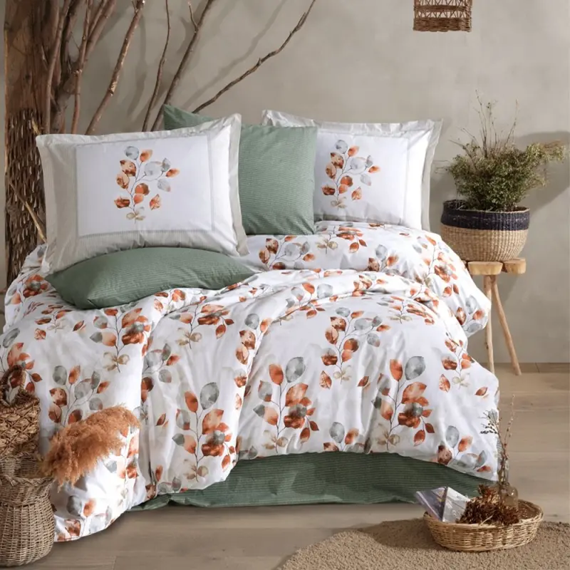Clasy Ranforce Duvet Cover Set Double Size Ruska V1 Mint - 3