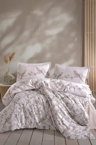 Clasy Ranforce Nevresim Takımı Çift Kişilik Mevlin V1 Bej - NEVRESIMDUNYASI (1)