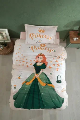 Clasy Ranforce Single Duvet Cover Set Tiana v1 Stone - 1