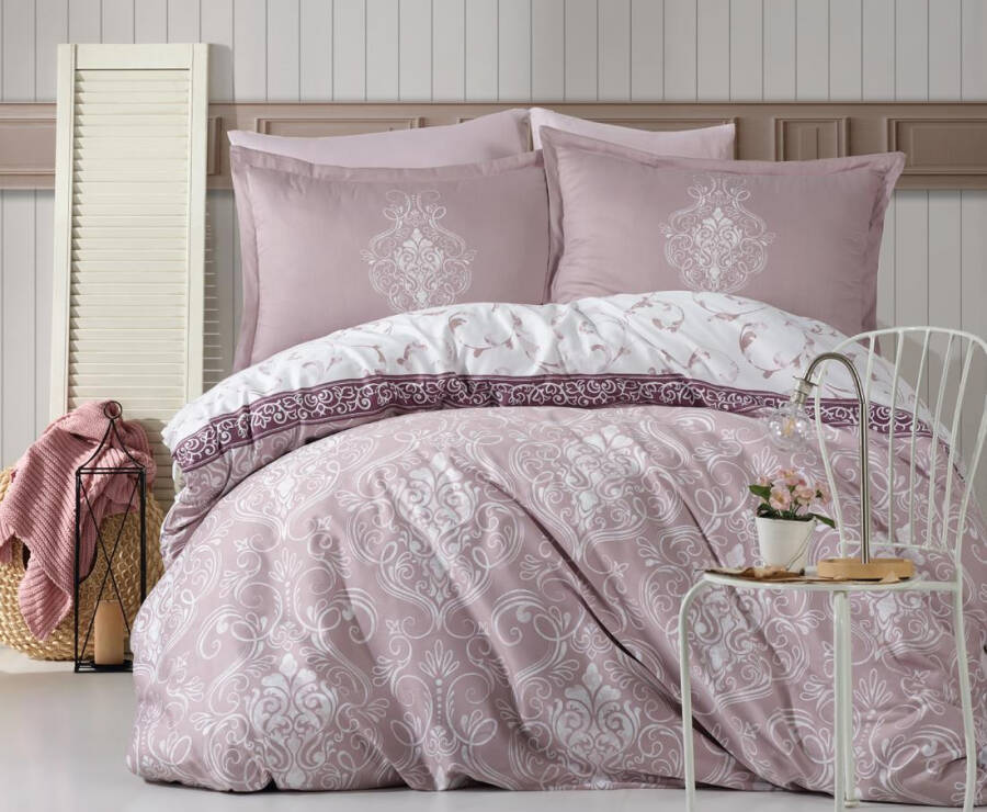 Clasy Rodisa V1 Cotton Satin Double Bed Linen Set - 3