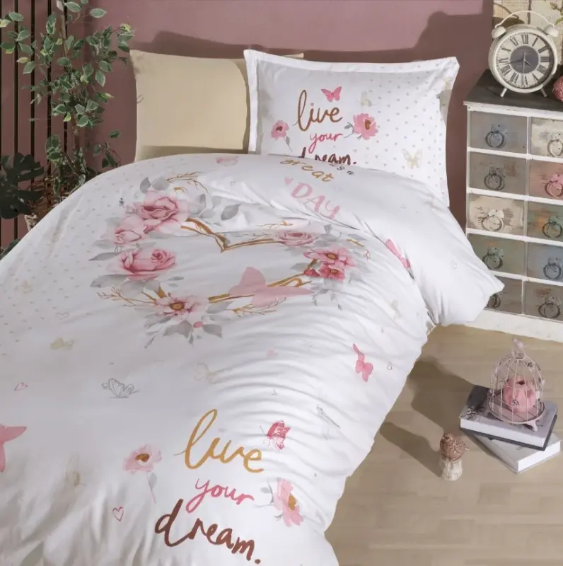 Clasy Single Youth Ranforce Duvet Cover Set Dream - 2