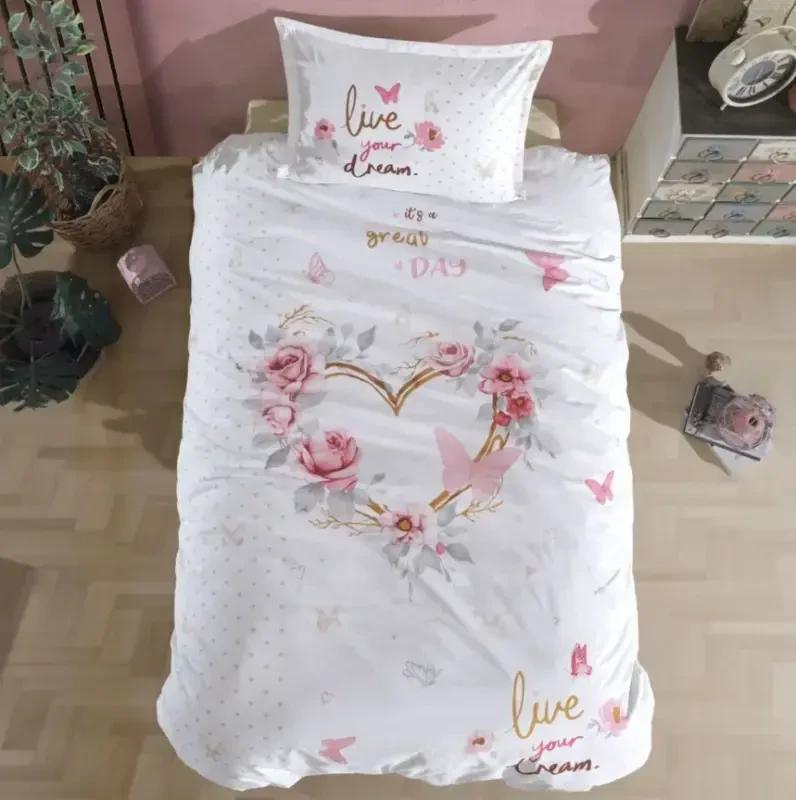 Clasy Single Youth Ranforce Duvet Cover Set Dream - 1