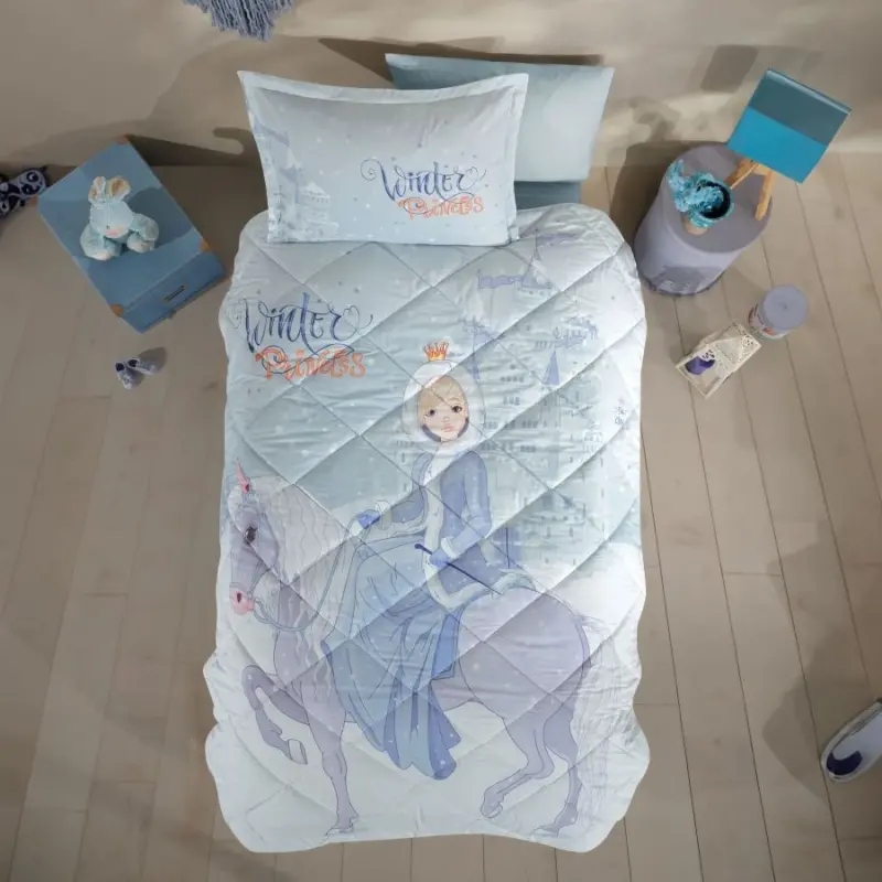 Clasy Tek Kişilik Ranforce Genç Desen Yorgan Seti Winter Princess - 1