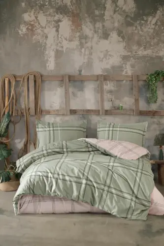 Clasy Tek Kişilik Ranforce Nevresim Takımı Capella V1 Yeşil - NEVRESIMDUNYASI (1)