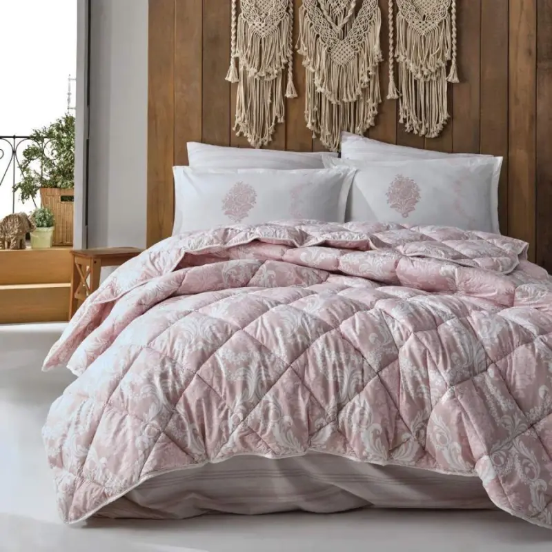 Clasy Tek Kişilik Ranforce Yorgan Seti Fiorita Pembe - 1