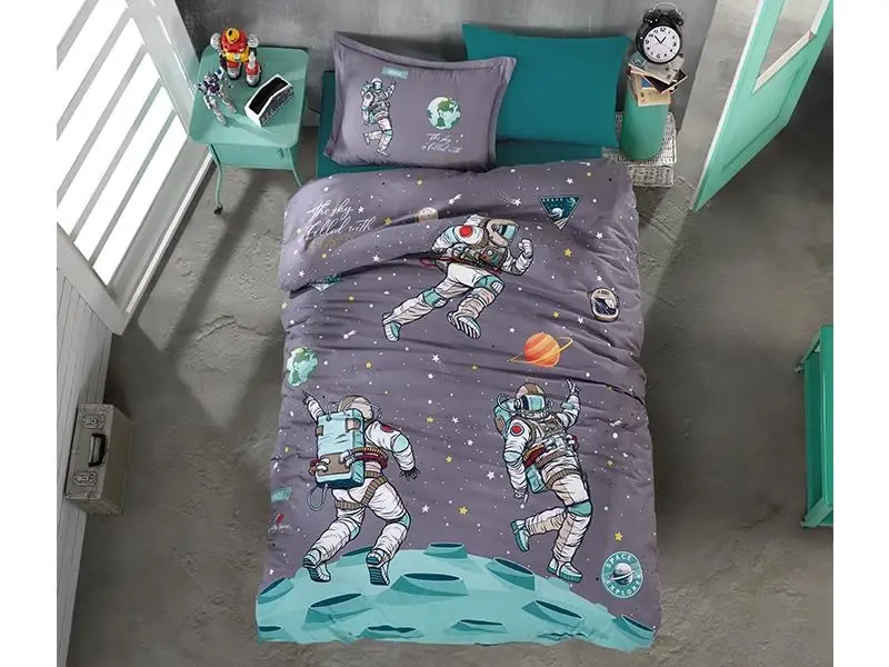 Clasy Yolg'iz kishilik yosh bolalar uchun Ranforce to'shak to'plami Space - 1