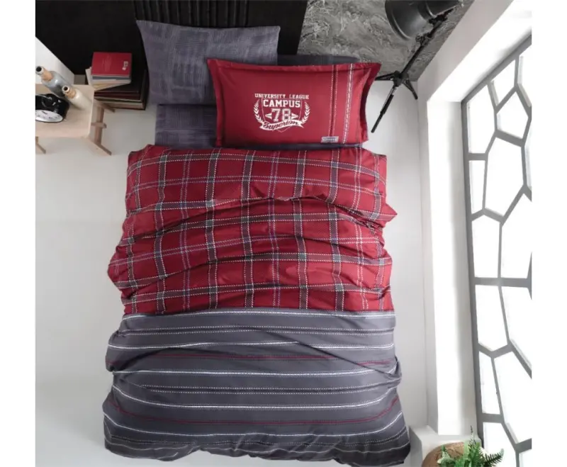 Clasy Yoshlar Ranfors Bir Kishilik Yopinchiq To'plami Campus v1 Bordo - NEVRESIMDUNYASI