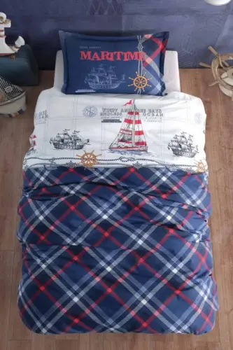 Clasy Yoshlar Ranfors Yagona O'lchamli Yopinchiq To'plami Maritime To'q ko'k - 1