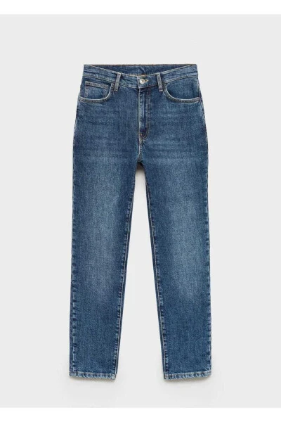 Claudia dar kesim crop jean pantolon - 3