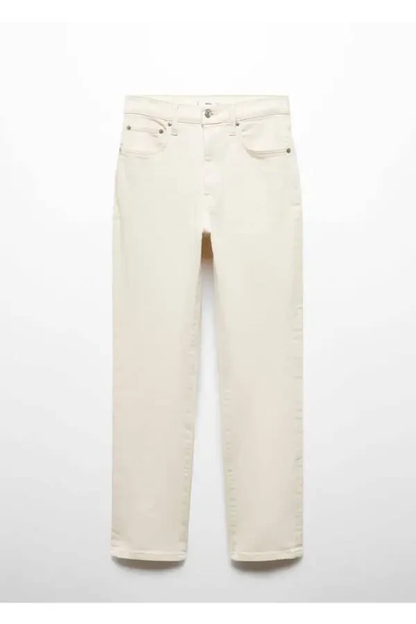 Claudia tor qisilgan crop jinsi shimlar - 3