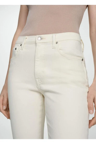 Claudia tor qisilgan crop jinsi shimlar - 6