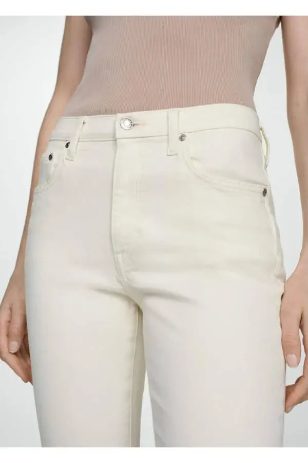 Claudia tor qisilgan crop jinsi shimlar - 6