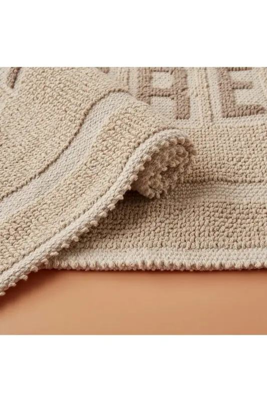 Clean Fresh Paspas Takımı Krem (60x100 - 50x60 Cm)-Krem - 3