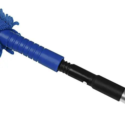 CleanAide qo'lda ishlatiladigan, qayta ishlatiladigan mikrofiber egiluvchan changyutgich, sozlanishi teleskopik tutqichli - egiluvchan, yengil, pardalar, radiatorlar, elektronika, shisha, kirish qiyin bo'lgan joylar uchun chang tozalagich. - 3