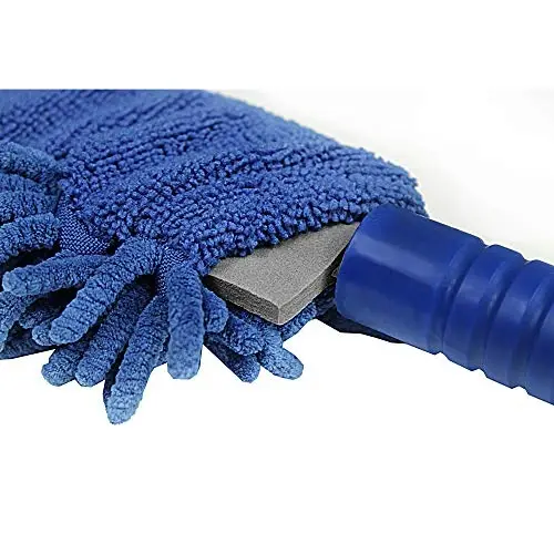 CleanAide qo'lda ishlatiladigan, qayta ishlatiladigan mikrofiber egiluvchan changyutgich, sozlanishi teleskopik tutqichli - egiluvchan, yengil, pardalar, radiatorlar, elektronika, shisha, kirish qiyin bo'lgan joylar uchun chang tozalagich. - 4