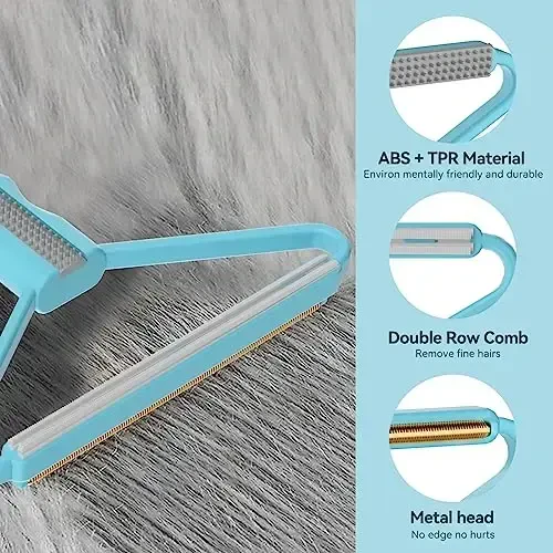 Cleaner Pro Fabric Shaver - Pet Hair Remover for Rugs, Couch, Carpet & Pet Towers (2pack) - 5