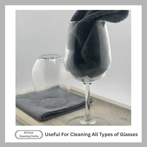 Cleanex Mikrofiber Mutfak ve Ev Temizlik Bezi, Araba Havlusu. (300gsm) (24'lü Paket Gri) - 2
