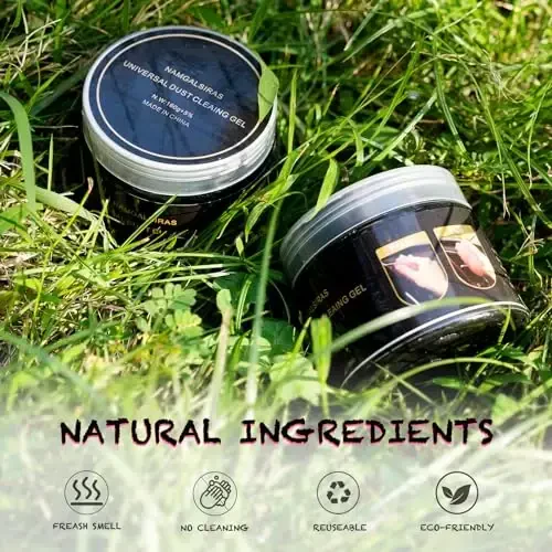 Cleaning Gel for Car Cleaner Cleaning Kit Automotive Air Vent Dust Cleaning Slime for Auto Cleaning Putty Universal Dust Car Accessories Car Interior Cleaner Keyboard Cleaning Laptop Black - 5