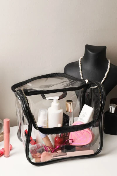 Clear Large Travel Makeup Bag - 3