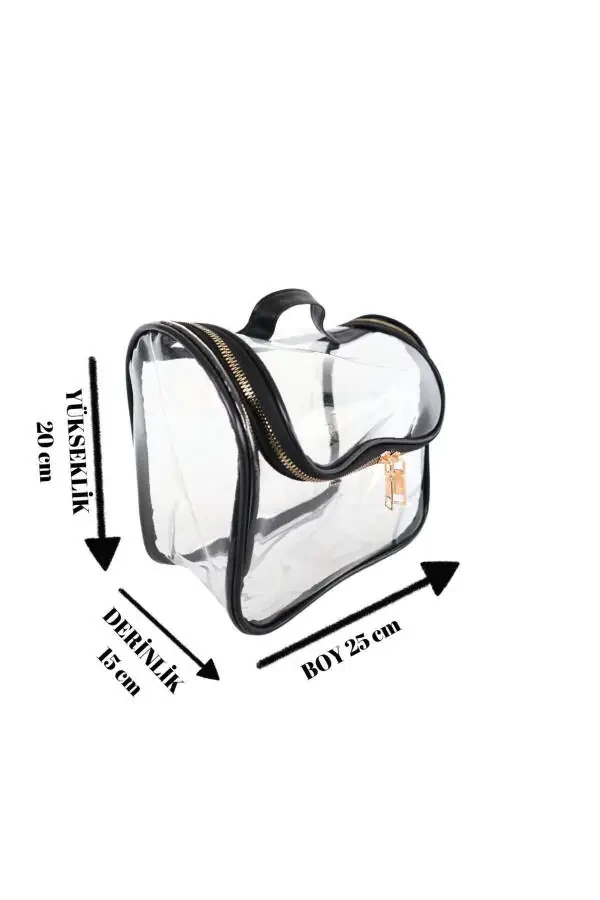 Clear Large Travel Makeup Bag - 4