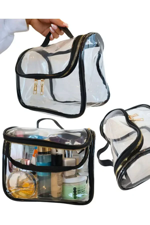Clear Large Travel Makeup Bag - 6
