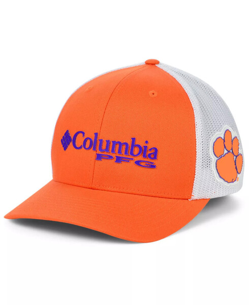 Clemson Tigers PFG Stretch Fitted Cap Orange/White - 1