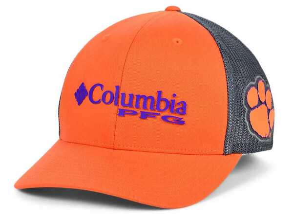 Clemson Tigers PFG Trucker Cap Orange/Charcoal - 1