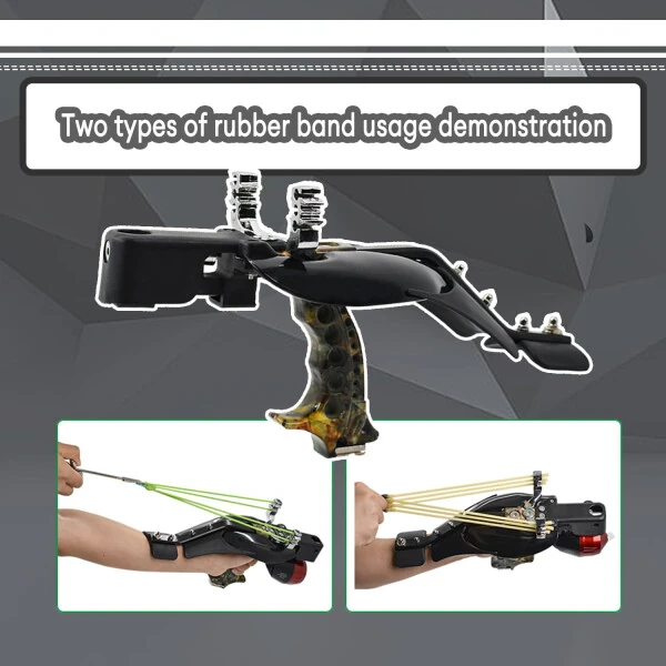 Clianle Adult Hunting Shooting Slingshot with Fishing Reel for Fish Shooting Slingshot - 9