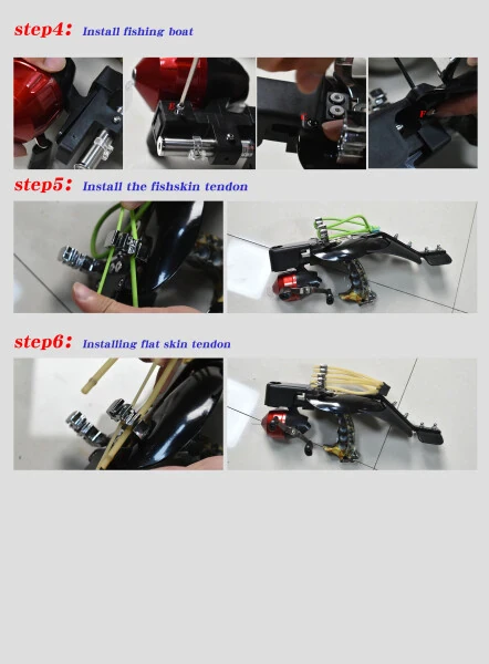 Clianle Adult Hunting Shooting Slingshot with Fishing Reel for Fish Shooting Slingshot - 16