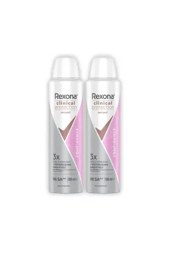 Clinical Protection Women's Spray Deodorant Confidence 96 Hours Protection 150 Ml X2 - REXONA (1)