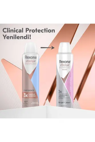 Clinical Protection Women's Spray Deodorant Confidence 96 Hours Protection 150 Ml X2 - 7
