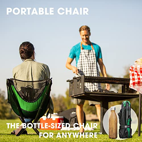 CLIQ Portable Chair - Lightweight Folding Chair for Camping - Supports 300 Lbs - Perfect for Outdoor Adventures - Moss Chair - 11