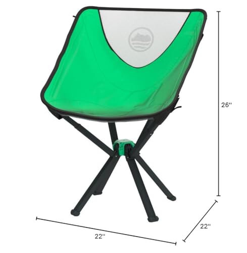 CLIQ Portable Chair - Lightweight Folding Chair for Camping - Supports 300 Lbs - Perfect for Outdoor Adventures - Moss Chair - 7