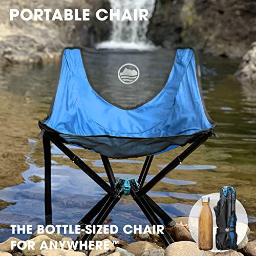 CLIQ Portable Chair - Lightweight Folding Chair for Camping - Supports 300 Lbs - Perfect for Outdoor Adventures - Sky Chair - 14