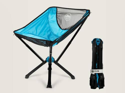 CLIQ Portable Chair - Lightweight Folding Chair for Camping - Supports 300 Lbs - Perfect for Outdoor Adventures - Sky Chair - 12