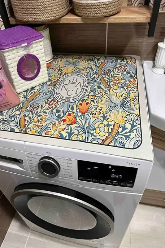 Clothes Dryer Cover Protection Mat Liquid-proof Non-Slip Washable - 3