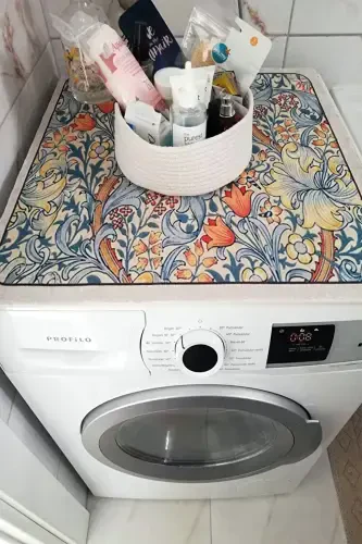 Clothes Dryer Cover Protection Mat Liquid-proof Non-Slip Washable - 4