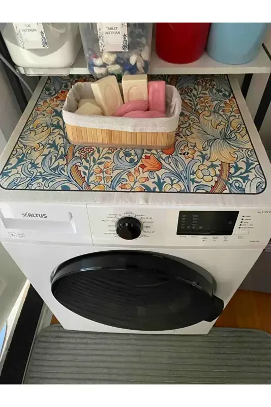 Clothes Dryer Cover Protection Mat Liquid-proof Non-Slip Washable - 7