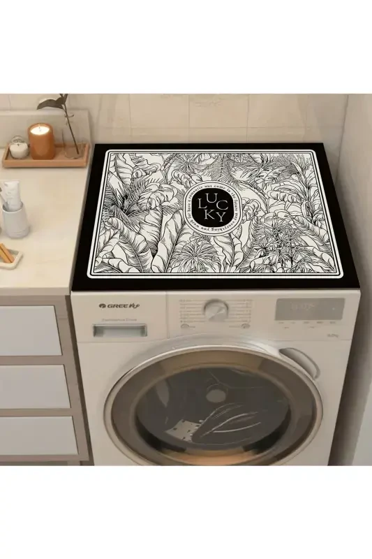 Clothes Dryer Cover Protection Mat Liquid-Proof Non-Slip Washable - 6