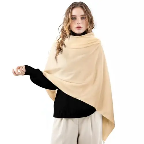 Clothirily Womens Winter Scarf, Fashion CasModazoneere Feel Plaid Scarfs for Women, PasModazoneina Shawls and Wraps, Long Blanket Scarf - 3