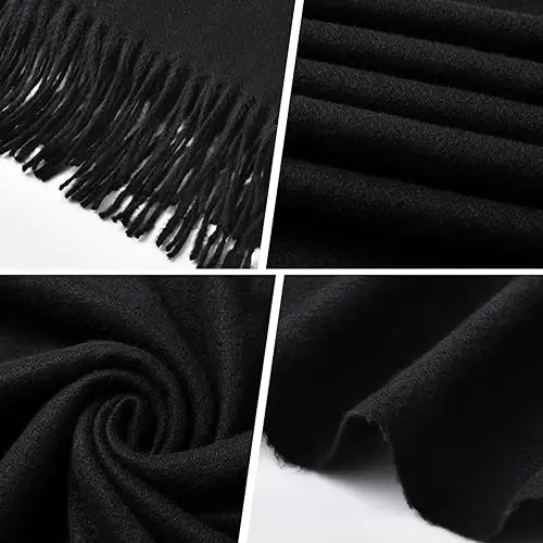 Clothirily Womens Winter Scarf, Fashion CasModazoneere Feel Plaid Scarfs for Women, PasModazoneina Shawls and Wraps, Long Blanket Scarf - 6