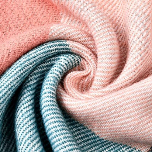 Clothirily Womens Winter Scarf, Fashion Cashmere Feel Plaid Scarfs for Women, Pashmina Shawls and Wraps, Long Blanket Scarf - 5